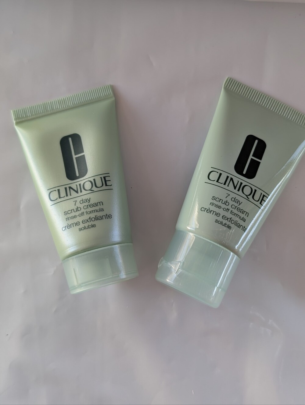 Clinique 7 Day Scrub Cream. 2 Travel Size. 1 FL Oz Each